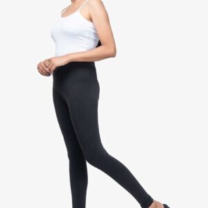 4 Way Lycra Cotton Legging - Black Color