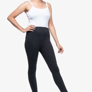 4 Way Lycra Cotton Legging - Black Color