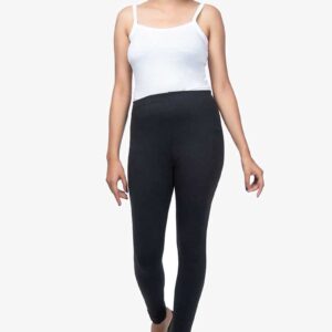 4 Way Lycra Cotton Legging - Black Color