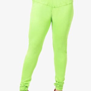 4 Way Lycra Cotton Legging - Lime Green