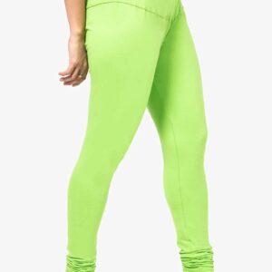 4 Way Lycra Cotton Legging - Lime Green