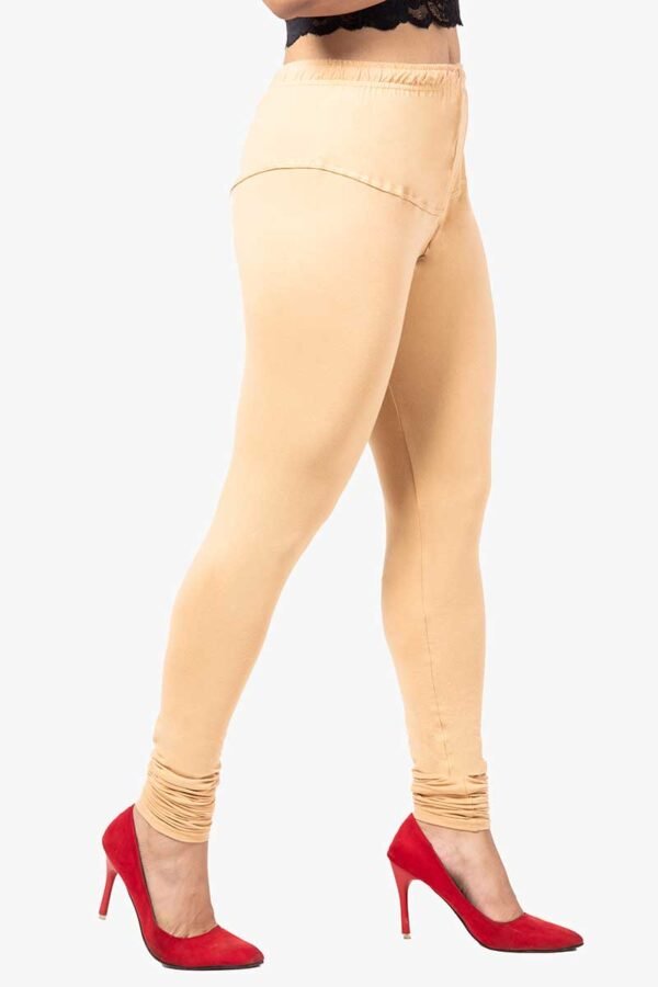 4 Way Lycra Cotton Legging - Peach Color