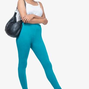 4 Way Lycra Cotton Legging - Rama Green
