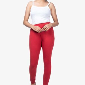 4 Way Lycra Cotton Legging - Red