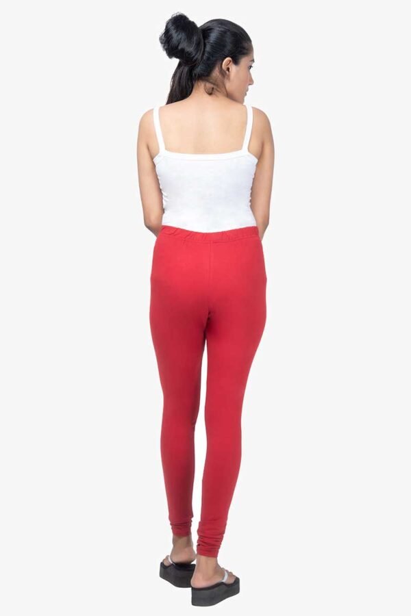 4 Way Lycra Cotton Legging - Red