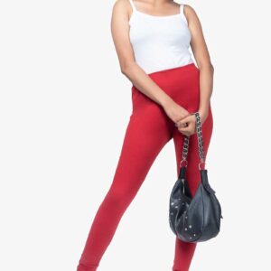 4 Way Lycra Cotton Legging - Red