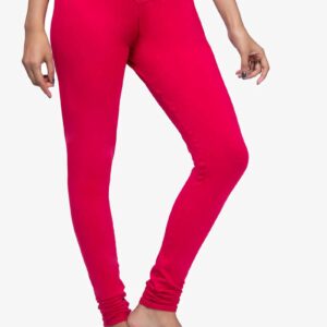 4 Way Lycra Cotton Legging - Rose Red