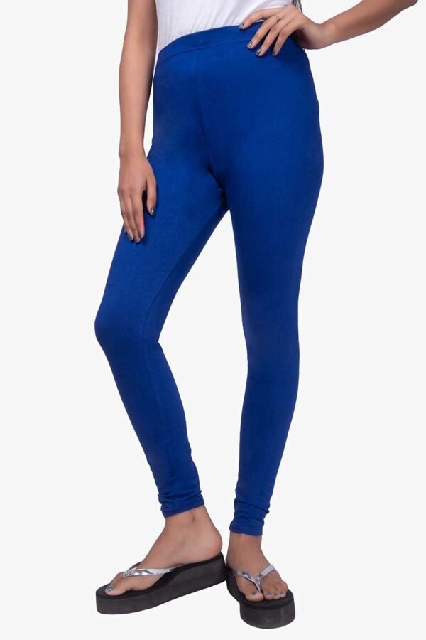 4 Way Lycra Cotton Legging - Royal Blue