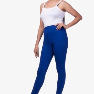 4 Way Lycra Cotton Legging - Royal Blue