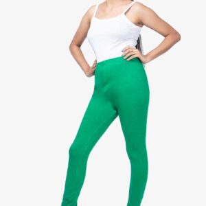4 Way Lycra Cotton Legging - Tropical Green