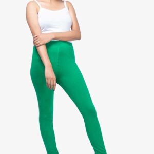 4 Way Lycra Cotton Legging - Tropical Green