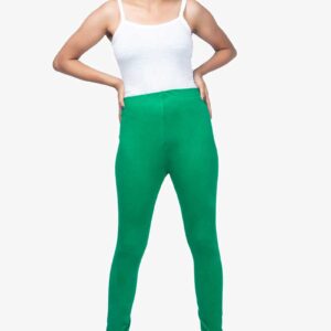 4 Way Lycra Cotton Legging - Tropical Green