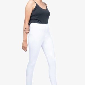 4 Way Lycra Cotton Legging - White Color