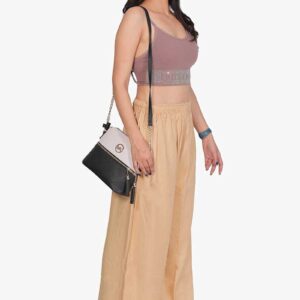 100% Pure Rayon Cotton Palazzo - Free Size, Chiku Colour
