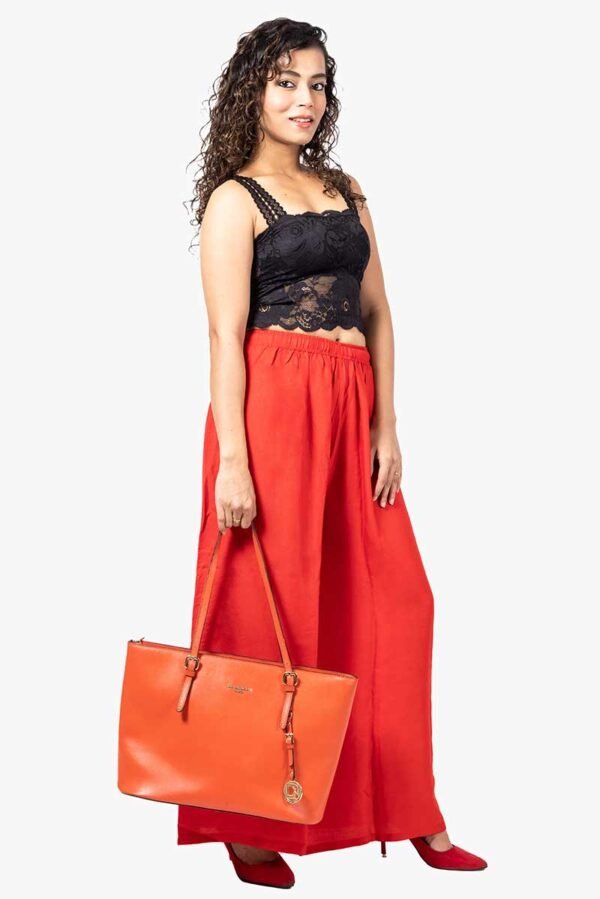 Pure Rayon Cotton Palazzo - Free Size, Red Colour