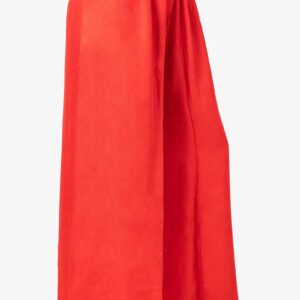 Pure Rayon Cotton Palazzo - Free Size, Red Colour