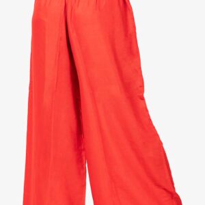 Pure Rayon Cotton Palazzo - Free Size, Red Colour