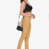 4 Way Slub Lycra Cotton Pant - Free Size, Chiku Colour