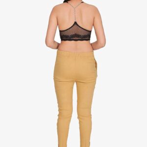 4 Way Slub Lycra Cotton Pant - Free Size, Chiku Colour