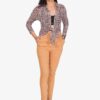 4 Way Slub Lycra Cotton Pant - Free Size, Golden