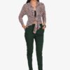 4 Way Slub Lycra Cotton Pant - Free Size, B-Green
