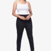 4 Way Slub Lycra Cotton Pant - Free Size, Black