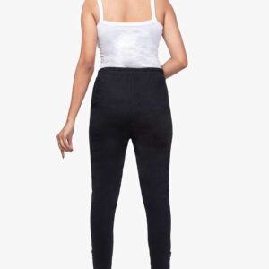 4 Way Slub Lycra Cotton Pant - Free Size, Black