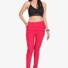 4 Way Slub Lycra Cotton Pant - Free Size, Rani Colour