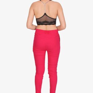 4 Way Slub Lycra Cotton Pant - Free Size, Rani Colour