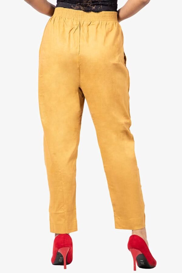 Slub Lycra Cotton Pant - Free Size, Skin Colour
