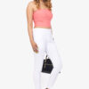 Slub Lycra Cotton Pant - Ghost White