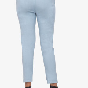 Slub Lycra Cotton Pant (RB) - Light Steel Blue