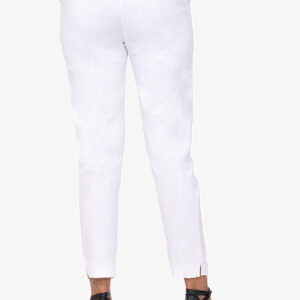 Slub Lycra Cotton Pant (RB) - White